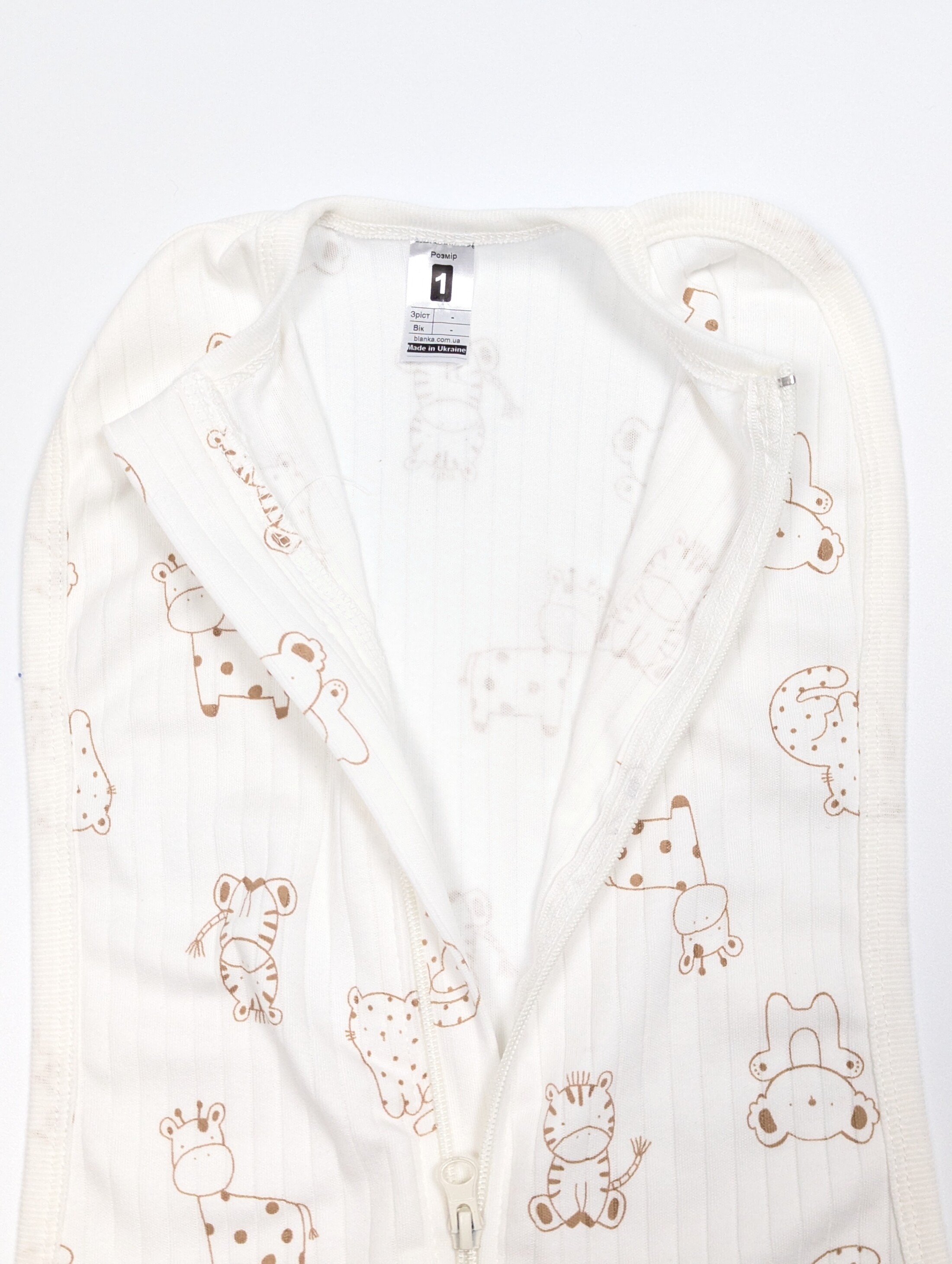 тканина єврококону з комплекту: Європелюшка-кокон з тваринками та шапочка інтерлок