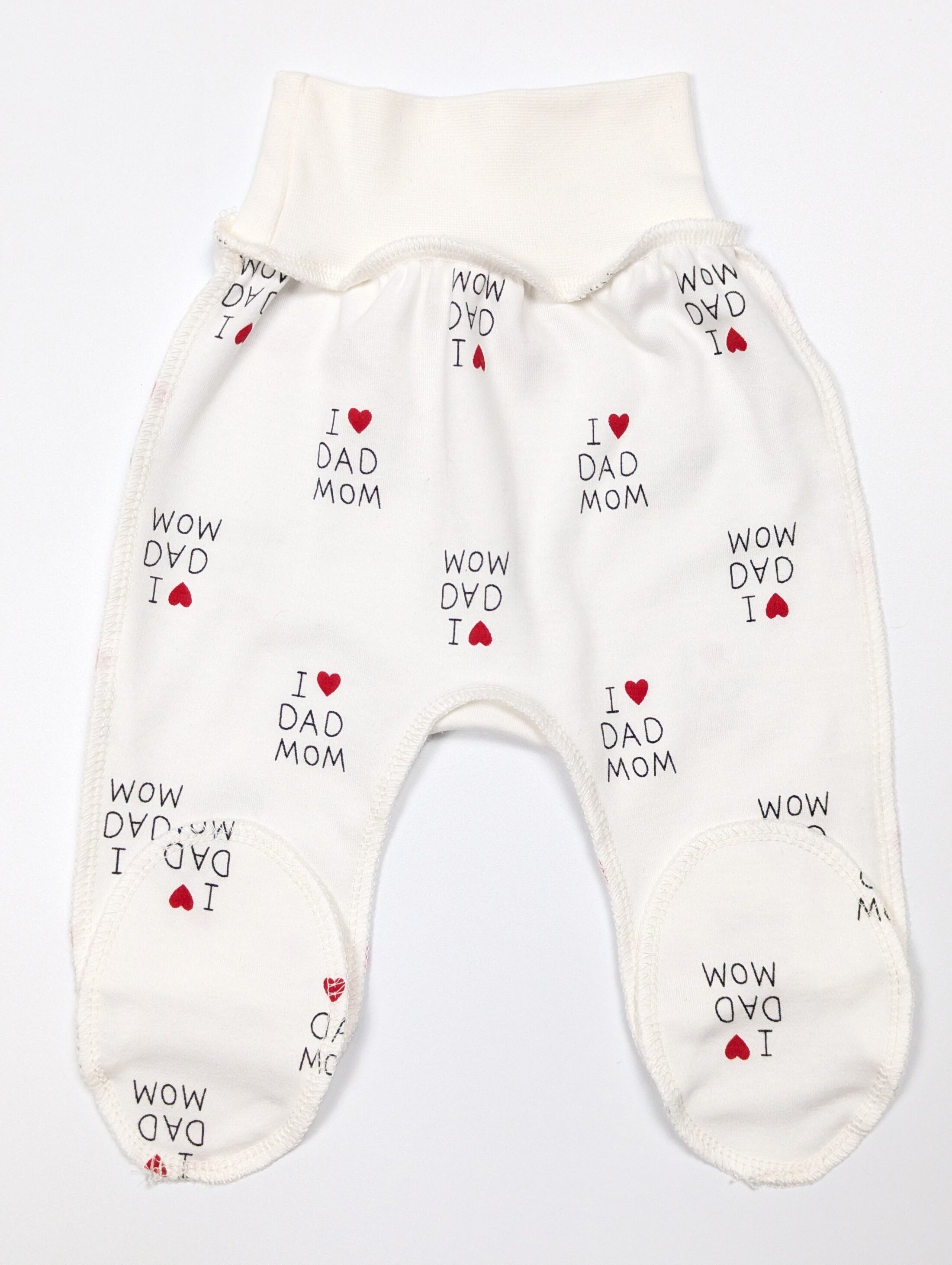 Комплект дитячого одягу з Люблю тата маму з 4 предметів, інтерлок - штані