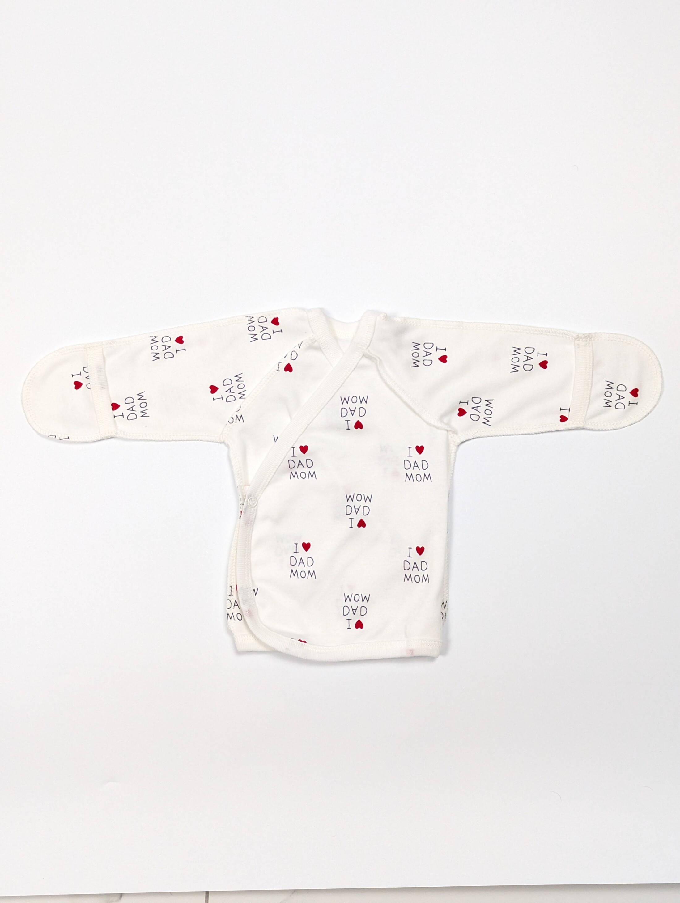 Комплект дитячого одягу з Люблю тата маму з 4 предметів, інтерлок - кофта