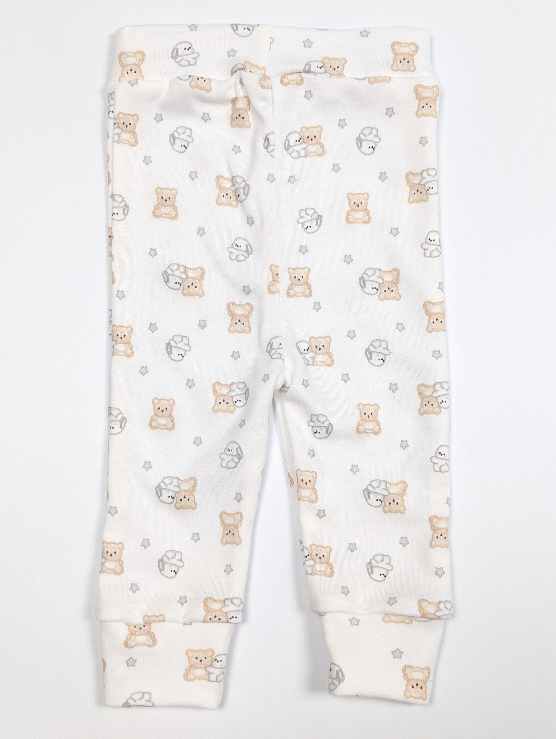 Комплект ведмедики та зірочками: боді довгий рукав + штанці інтерлок - штані