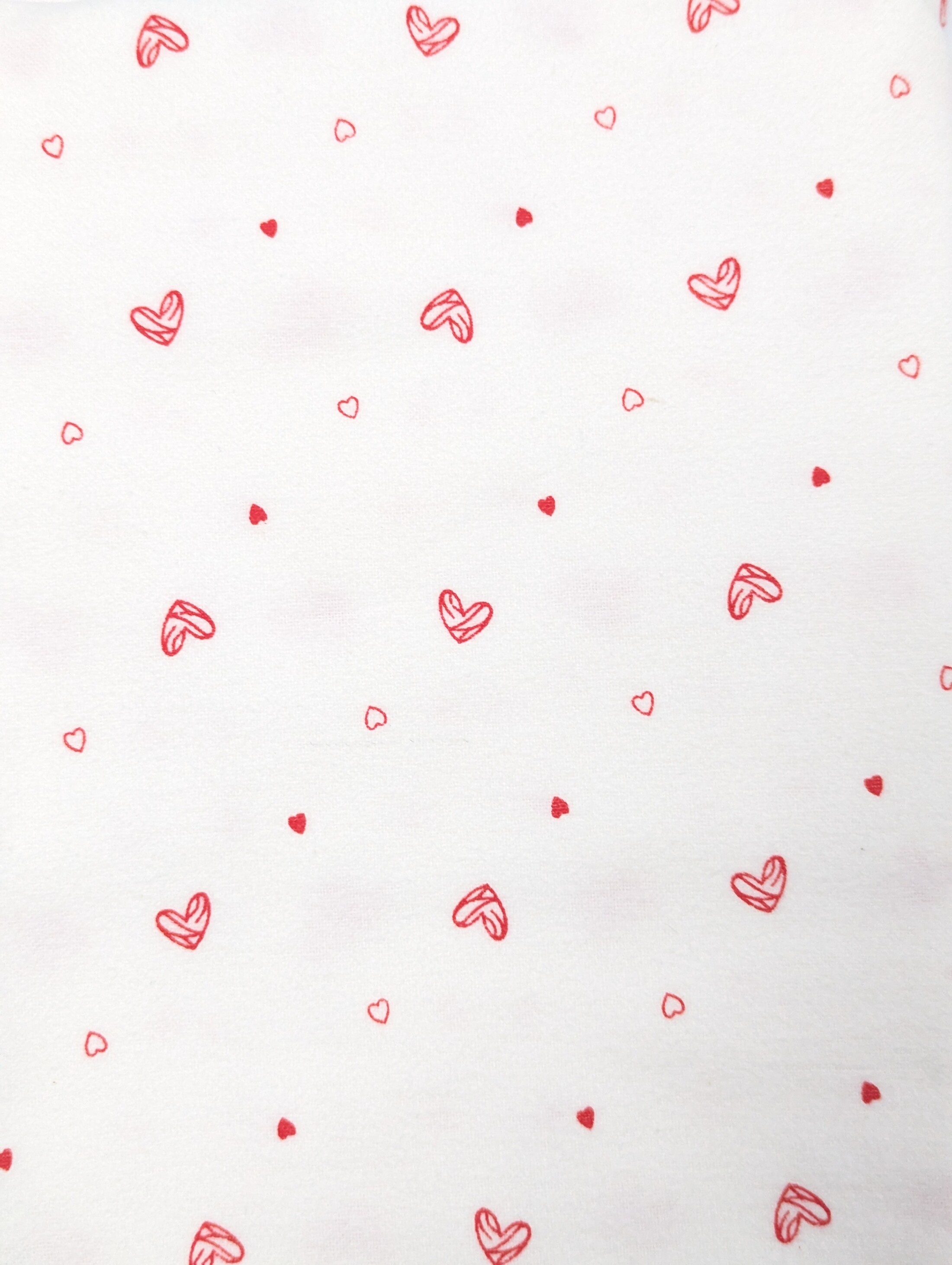 Пелюшка 100 на 74 см з принтом сердечка, фланель принт близько