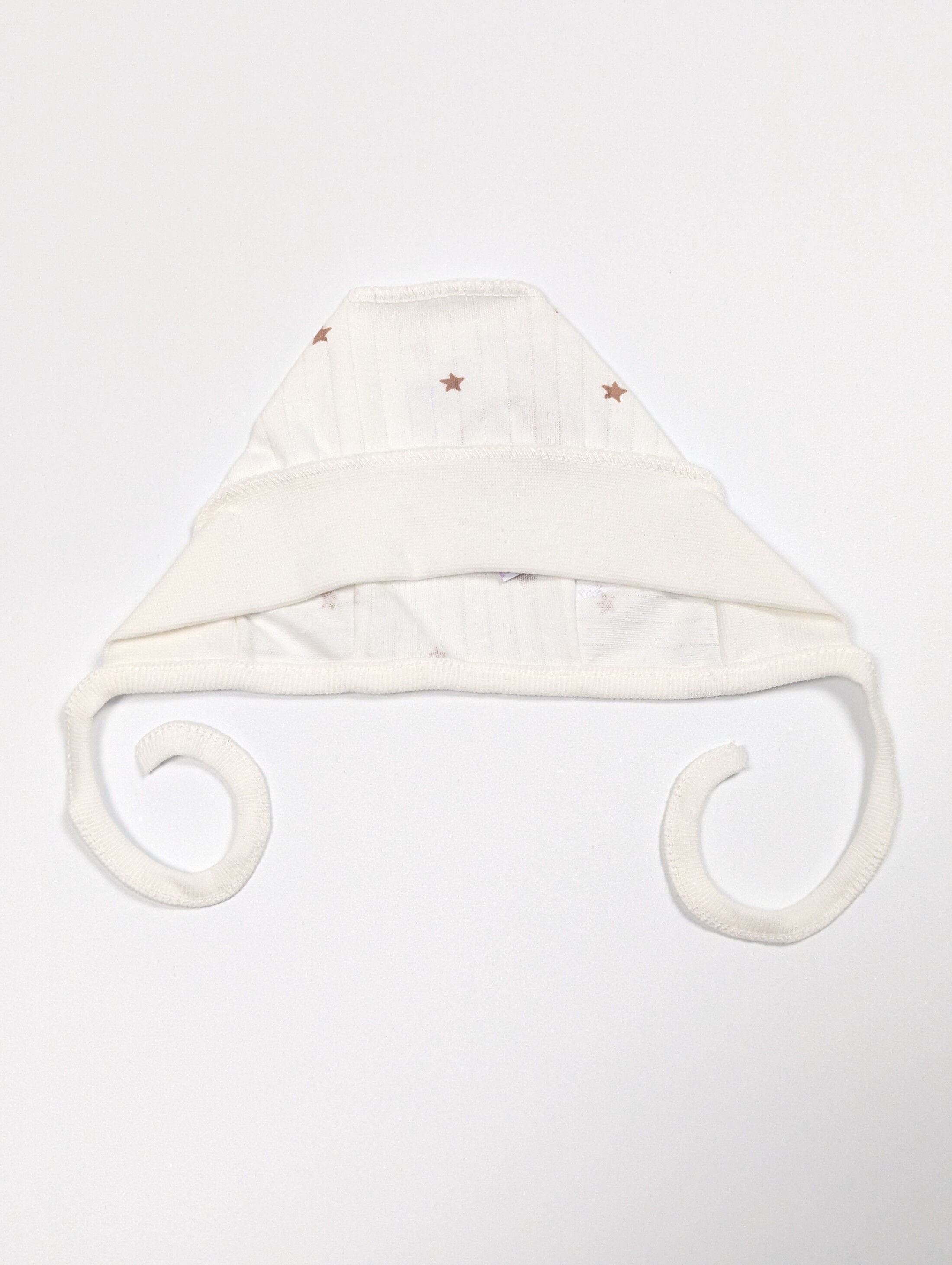 Шапочка на зав'язках з зірочками, інтерлок