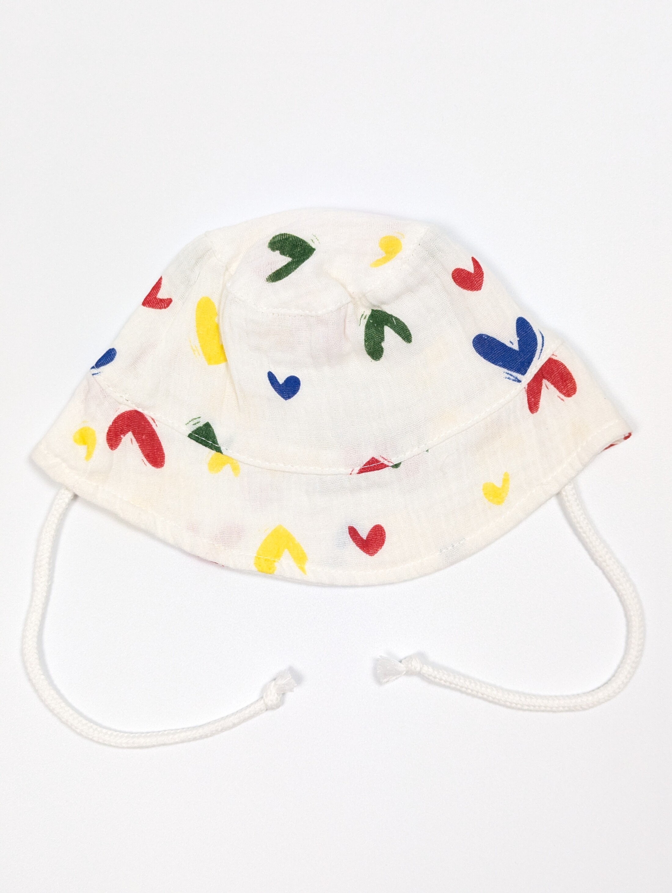 Панамка з сердечками чотири кольори муслін