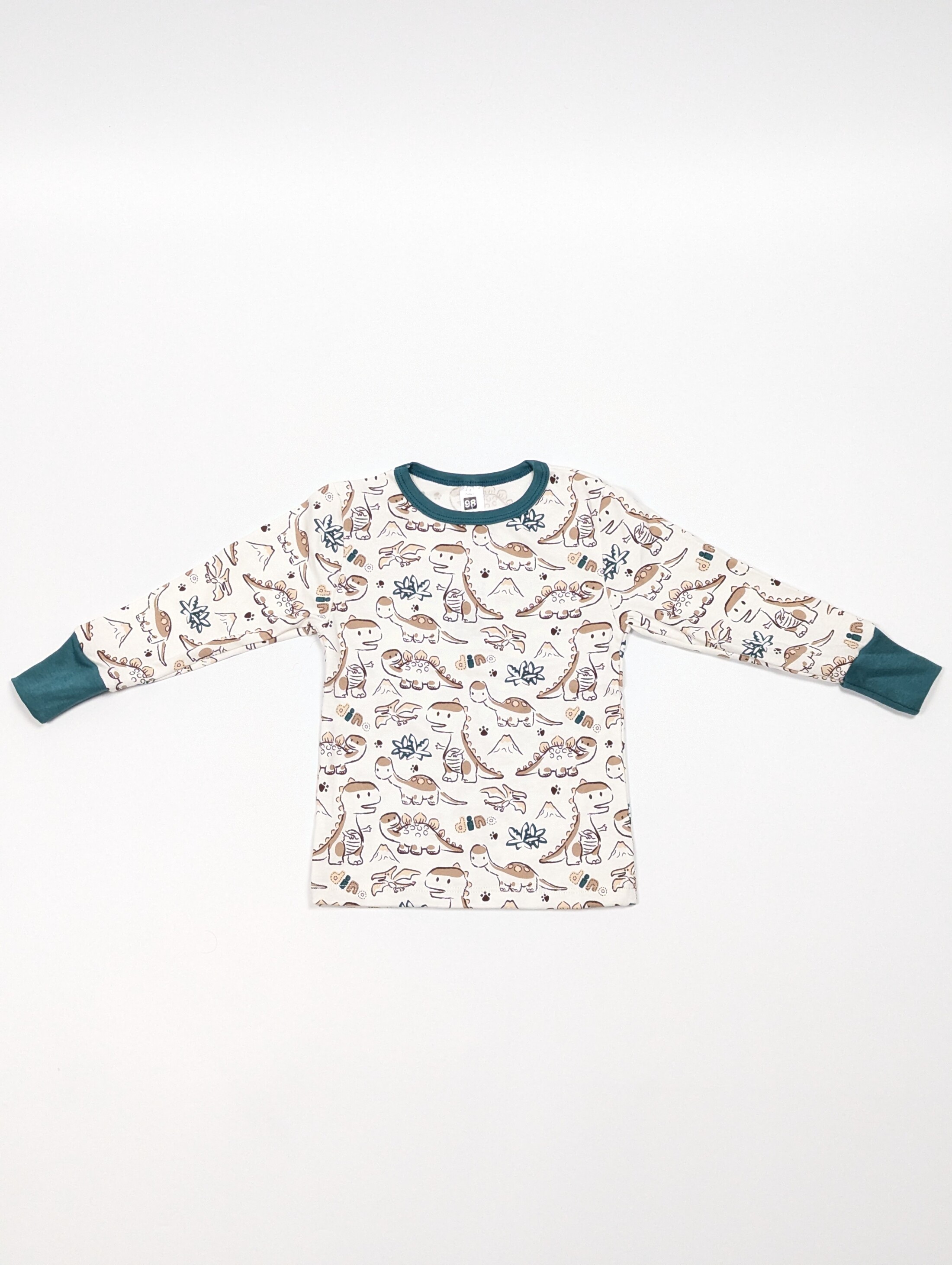 Піжама з динозаврами для хлопчиків, інтерлок. кофта