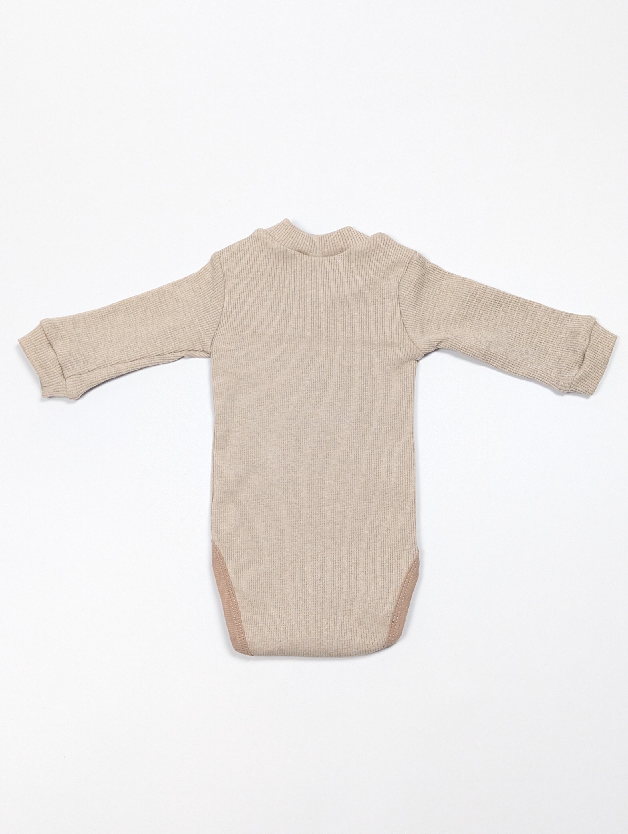 Боді-гольф унісекс бежевий, кашкорсе, начіс ззаду