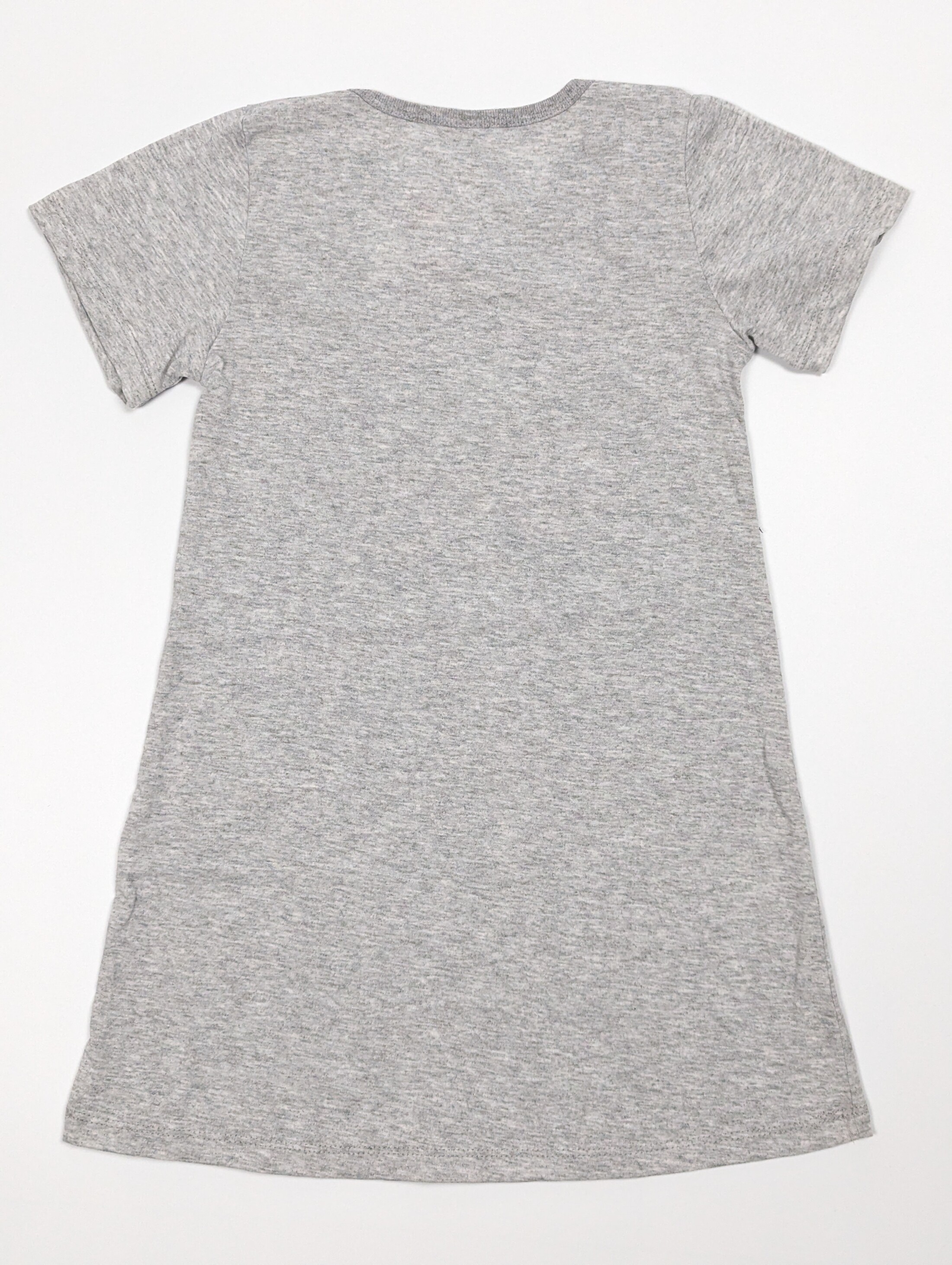 Нічна сіра сорочка з пандою,  кулір ззаду